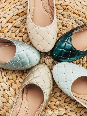 Dámske béžové balerínky