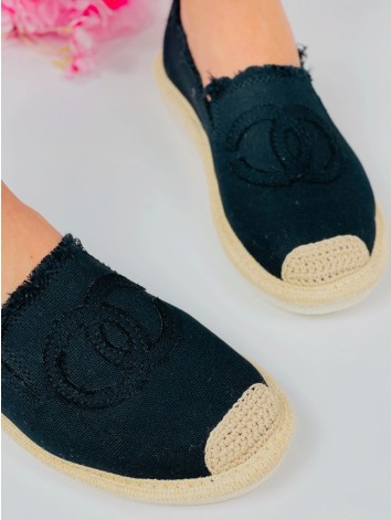 Dámske čierne espadrilky Chalen