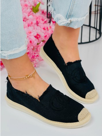 Dámske čierne espadrilky Chalen