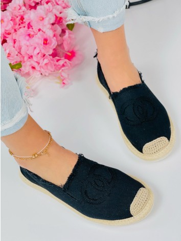 Dámske čierne espadrilky Chalen
