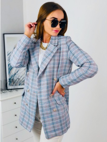 Elegantné fialové sako s gombíkmi
