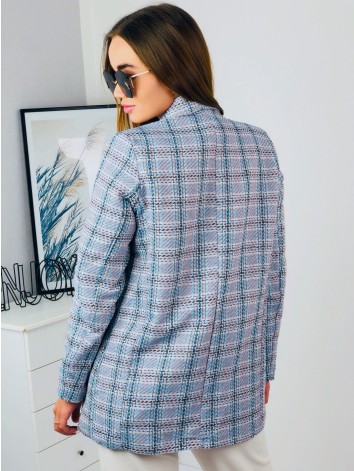 Elegantné fialové sako s gombíkmi