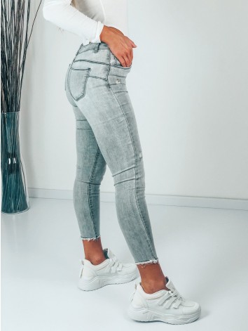 Dámske sivé elastické rifle