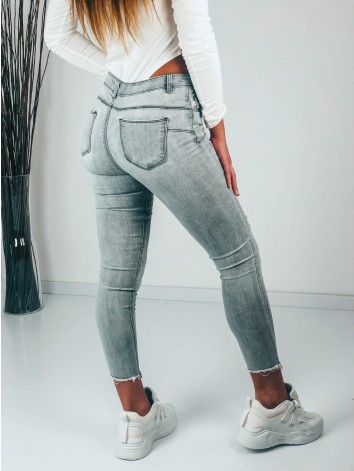 Dámske sivé elastické rifle