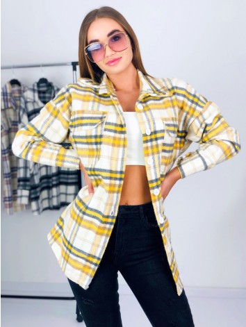 Dámska žltá predĺžená košeľa Merry