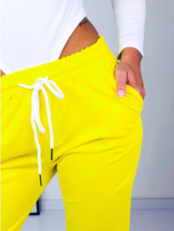 Dámske žlté tepláky