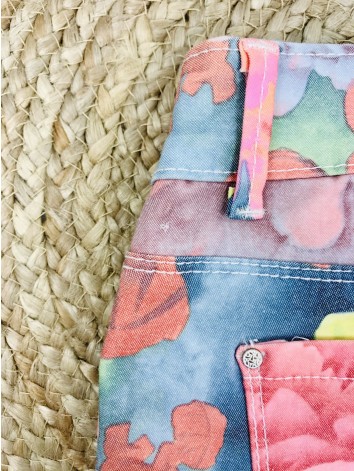 Dámske kvetované nohavice - KAZOVÉ