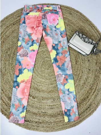 Dámske kvetované nohavice - KAZOVÉ
