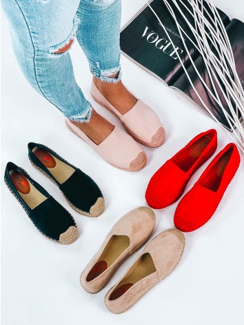 Béžové espadrilky na platforme Lauora