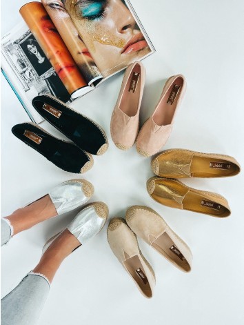 Dámske čierne espadrilky