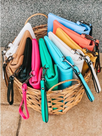 Dámska listová/crossbody modrá kabelka