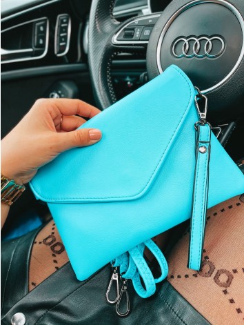 Dámska listová/crossbody modrá kabelka
