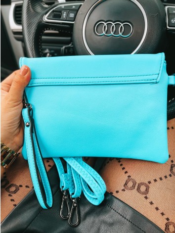 Dámska listová/crossbody modrá kabelka