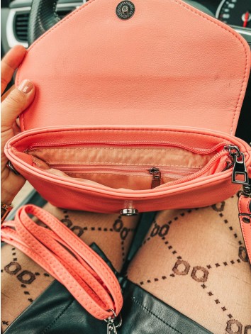 Dámska listová/crossbody biela kabelka