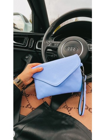 Dámska listová/crossbody fialová kabelka