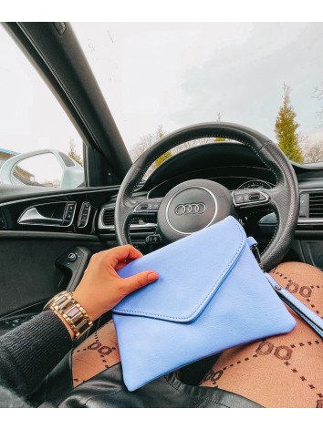 Dámska listová/crossbody fialová kabelka