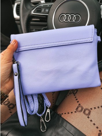 Dámska listová/crossbody fialová kabelka