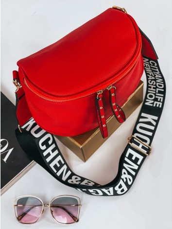 Dámska červená crossbody kabelka