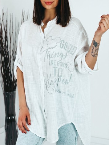 Biela oversize košeľa Oreilla