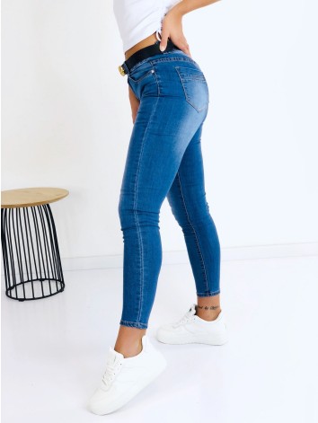 Dámske modré elastické rifle Nataly