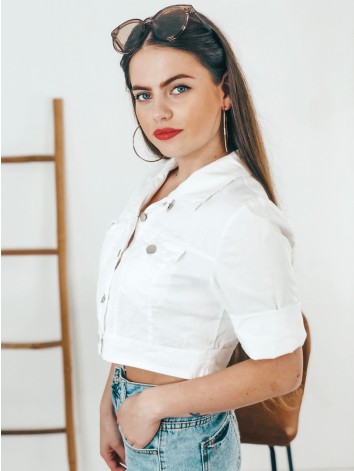 Dámska biela krátka vestička