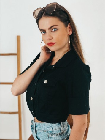 Dámska čierna krátka vestička