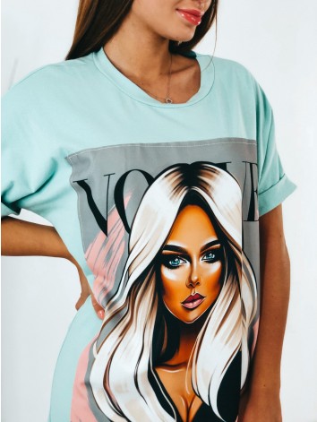 Dámske zelené tričkové šaty Vogue