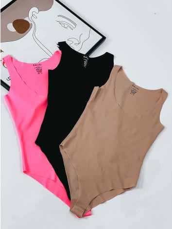 Dámske čierne sťahovacie body - bezšvové