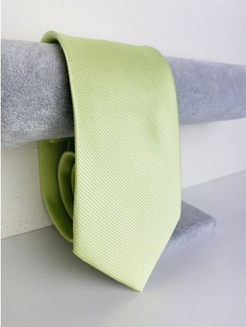 Pánska svetlá zelená saténová kravata