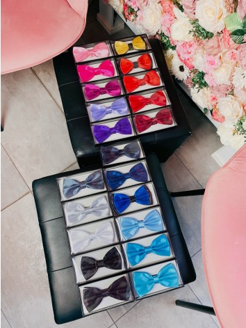 Pánsky čierno-tyrkysový motýlik