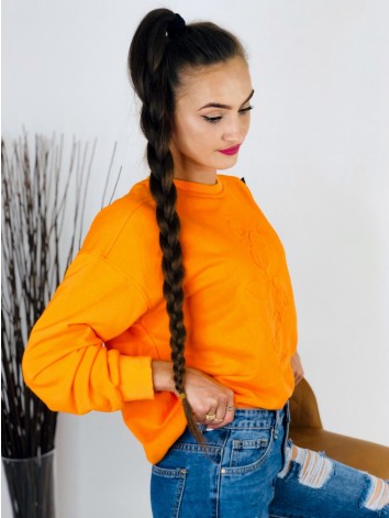 Dámska oversize oranžová mikina Vacation