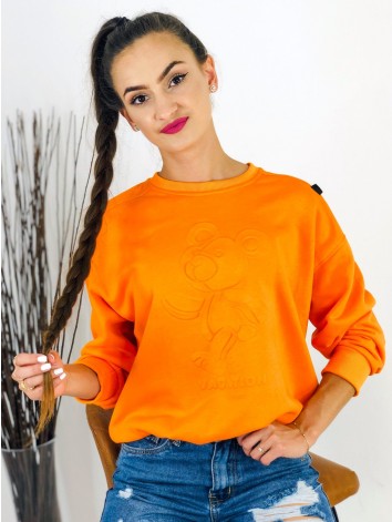 Dámska oversize oranžová mikina Vacation