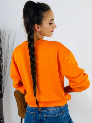 Dámska oversize oranžová mikina Vacation