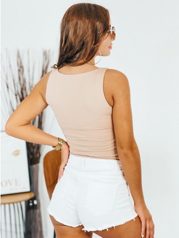 Dámske béžové elastické body