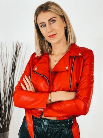 Dámska červená koženka Arabel