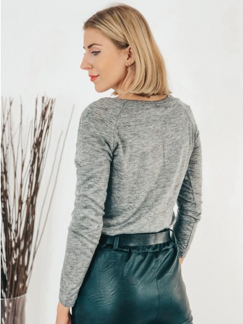 Dámske sivé svetríkové tričko