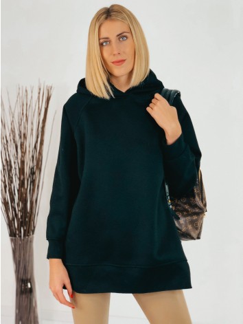 Dámska čierna oversize mikina s kapucňou