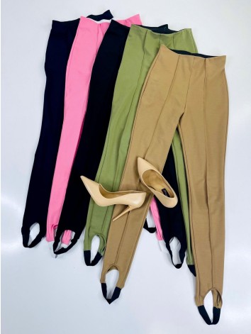 Dámske hnedé nohavicové kaliopky