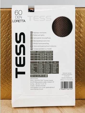 Dámske čierne vzorované silonky