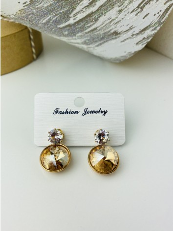 Dámske zlaté náušnice Diamond