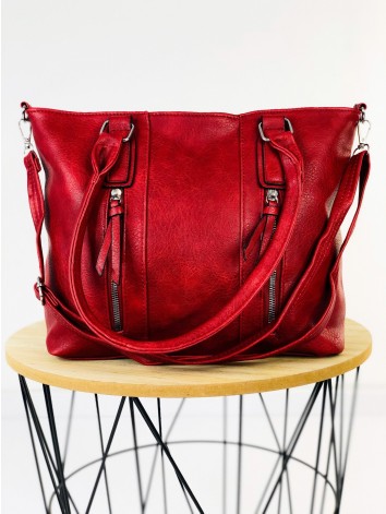 Dámska bordová kabelka s remienkom Evita