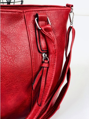 Dámska bordová kabelka s remienkom Evita