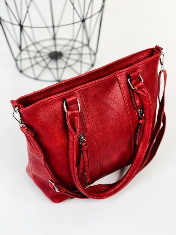 Dámska bordová kabelka s remienkom Evita