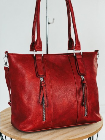 Dámska bordová kabelka s remienkom Evita