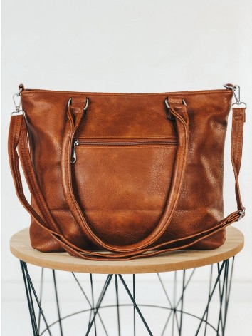 Dámska hnedá kabelka s remienkom Evita - KAZOVÉ