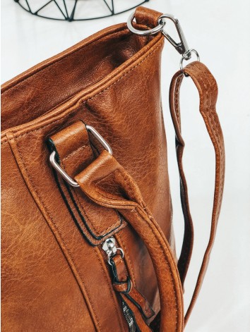 Dámska hnedá kabelka s remienkom Evita - KAZOVÉ