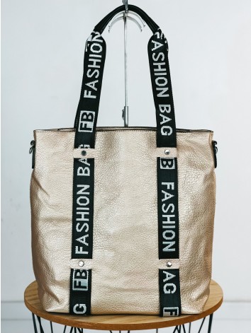 Exkluzívna dámska zlatá kabelka FASHION s kapsičkou
