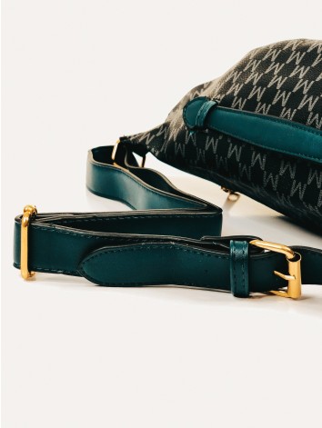 Dámska mega veľká čierna ľadvinka MK