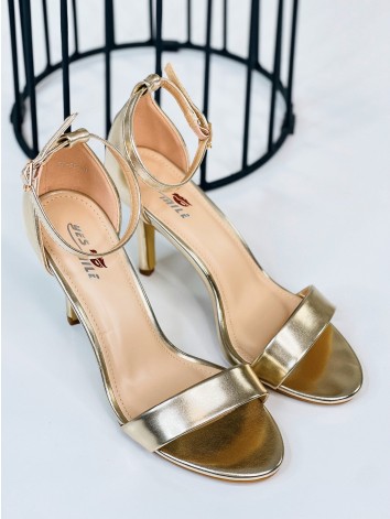 Dámske elegantné zlaté sandále