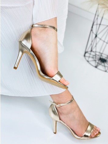Dámske elegantné zlaté sandále